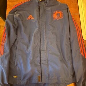 Adidas Blue and Red Boston Marathon Men's Jacket